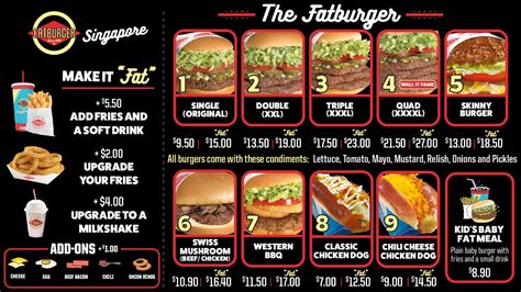 fat burger allen|Menu